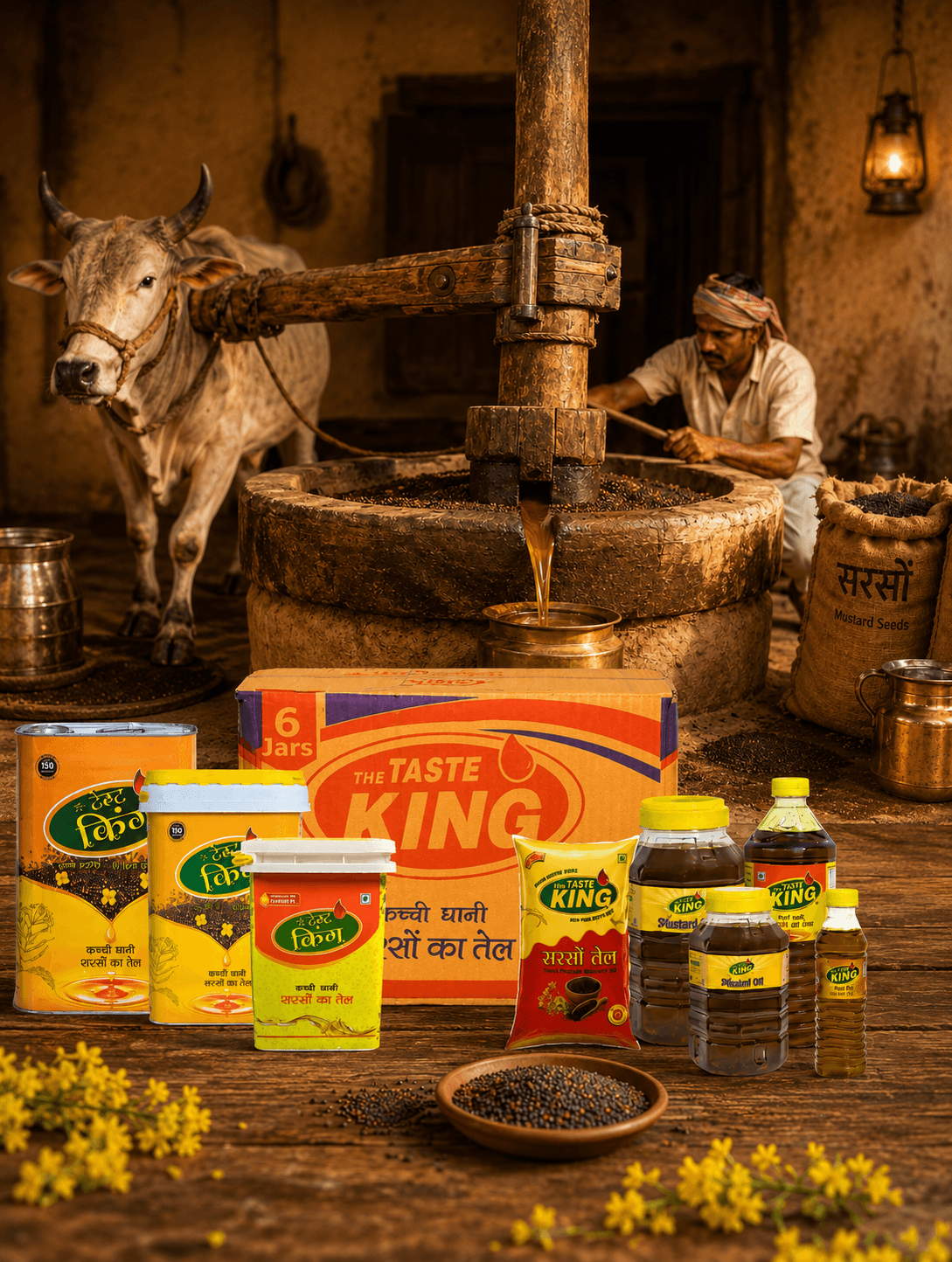 Traditional Kacchi Ghani — cold-press oil making